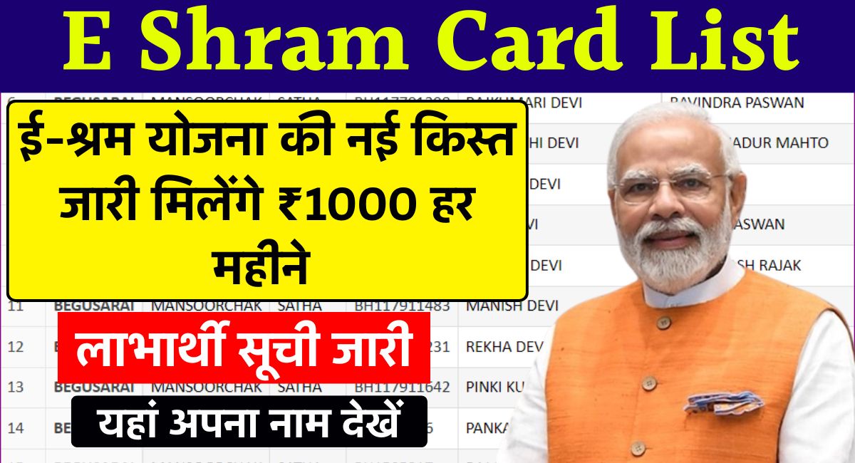 E Shram Card List